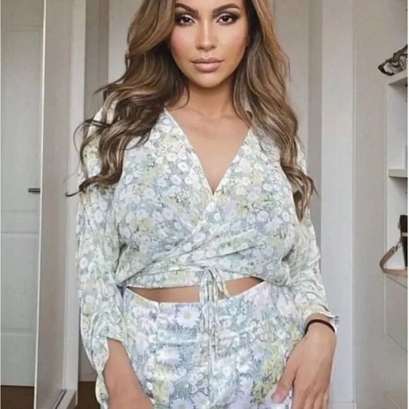 ZARA FLORAL PRINT SKIRT - Picture 6 of 16